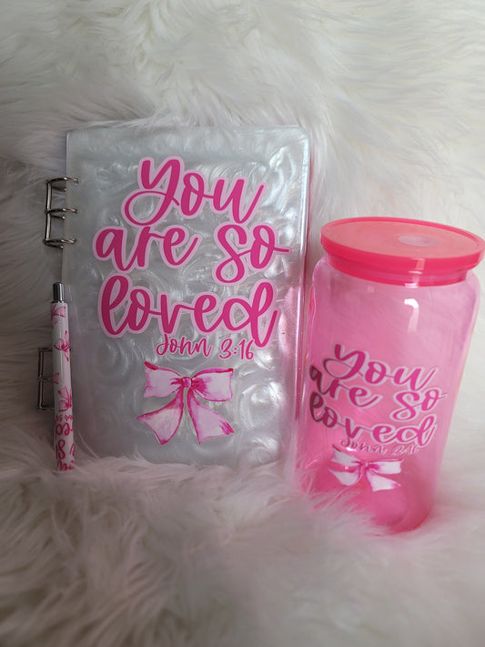 John 3:16 Notebook and Cup Set